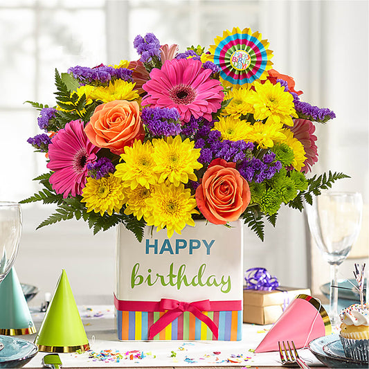 Birthday Brights Bouquet – CHESAPEAKE FLORAL & GIFTS, Chesapeake VA