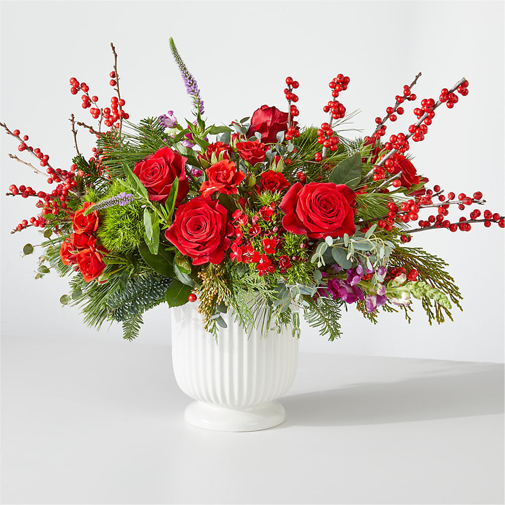 Big Red Bow Bouquet – CHESAPEAKE FLORAL & GIFTS, Chesapeake VA