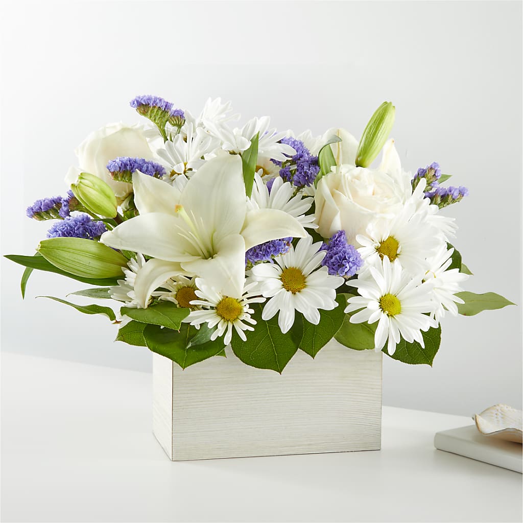 Beyond Blue Box Bouquet – CHESAPEAKE FLORAL & GIFTS, Chesapeake VA