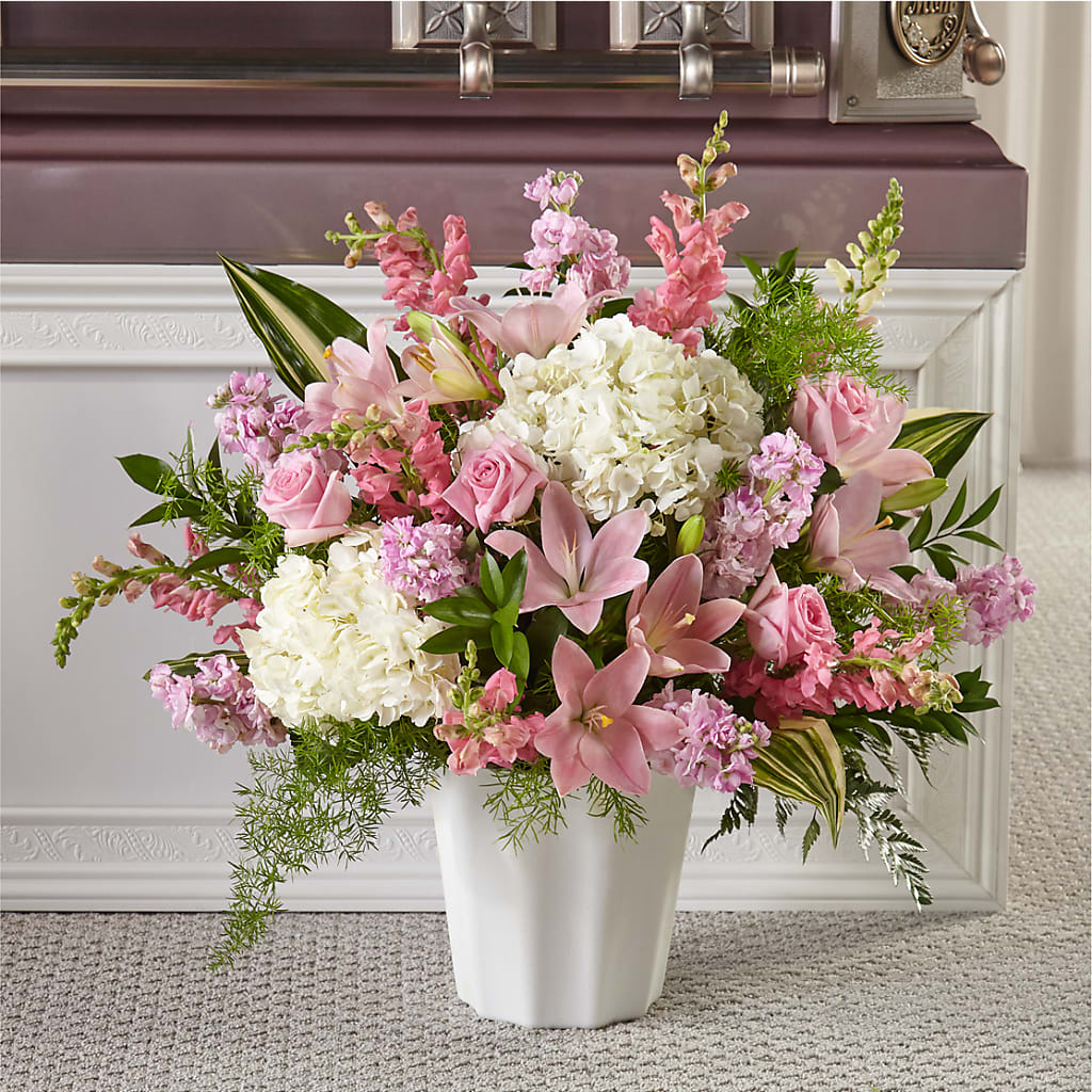 Simply Serene Floor Basket – CHESAPEAKE FLORAL & GIFTS, Chesapeake VA