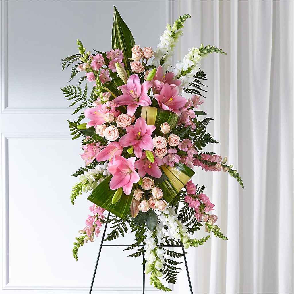 Elegant Embrace Standing Spray – CHESAPEAKE FLORAL & GIFTS, Chesapeake VA