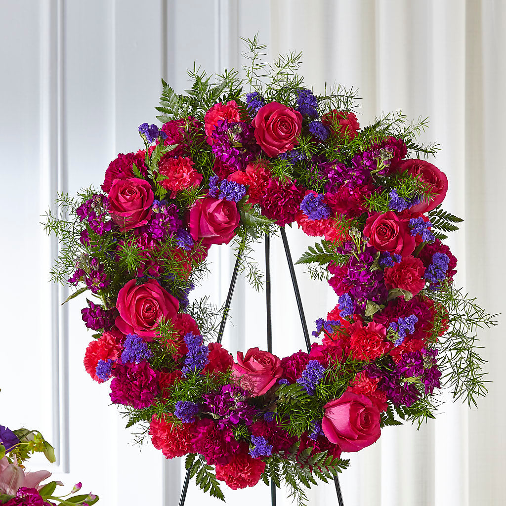 Calming Colors Wreath – CHESAPEAKE FLORAL & GIFTS, Chesapeake VA