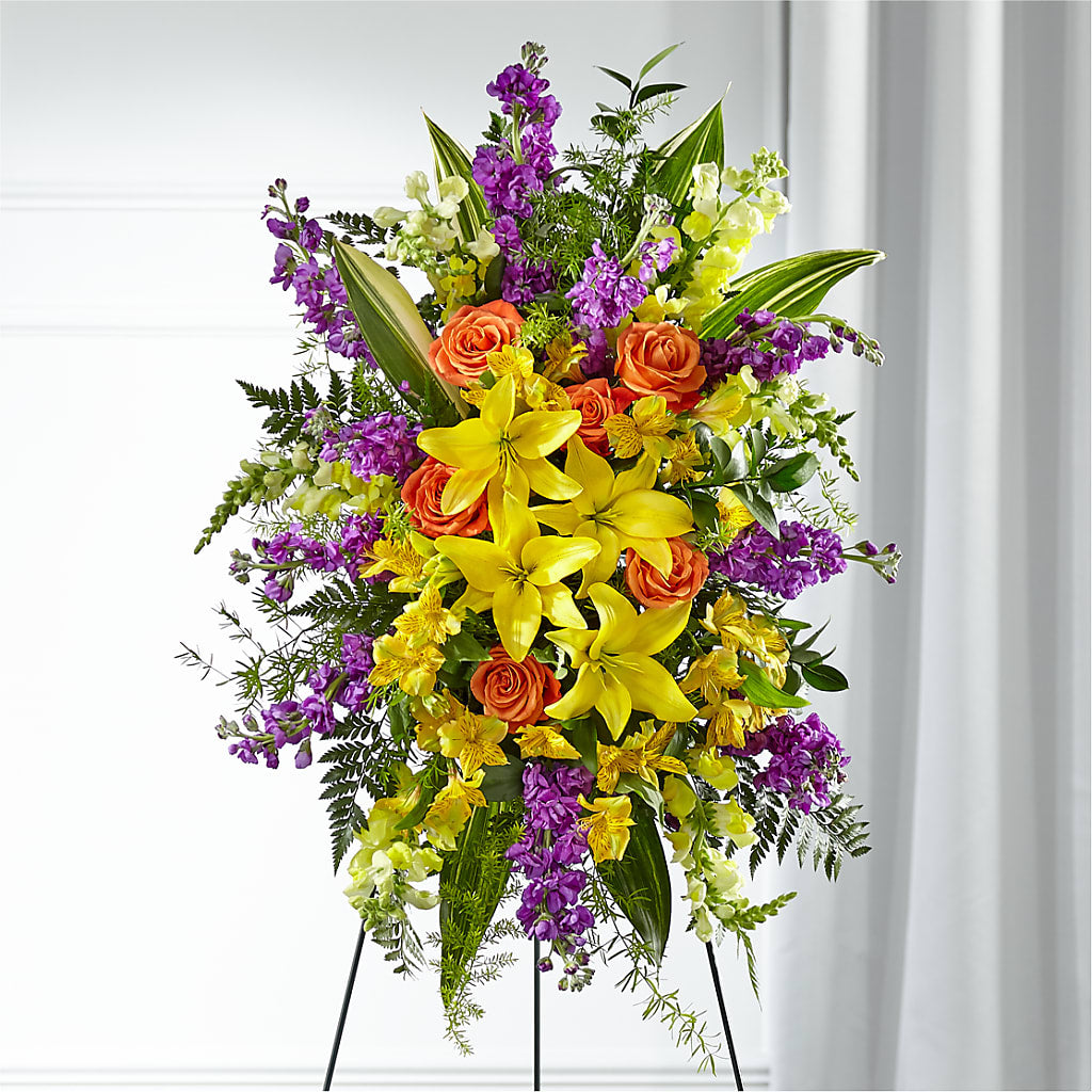 Thoughtful Prayers Standing Spray – CHESAPEAKE FLORAL & GIFTS, Chesapeake VA