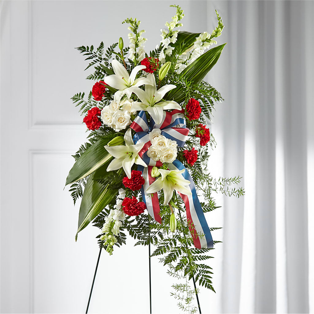 Stars of Life Standing Spray – CHESAPEAKE FLORAL & GIFTS, Chesapeake VA