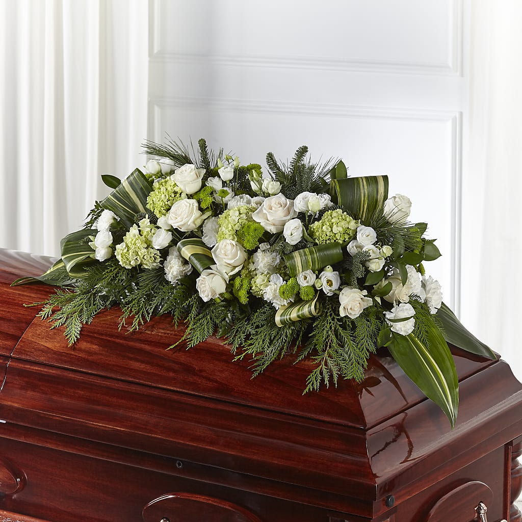 Hopeful Gesture Casket Spray – CHESAPEAKE FLORAL & GIFTS, Chesapeake VA