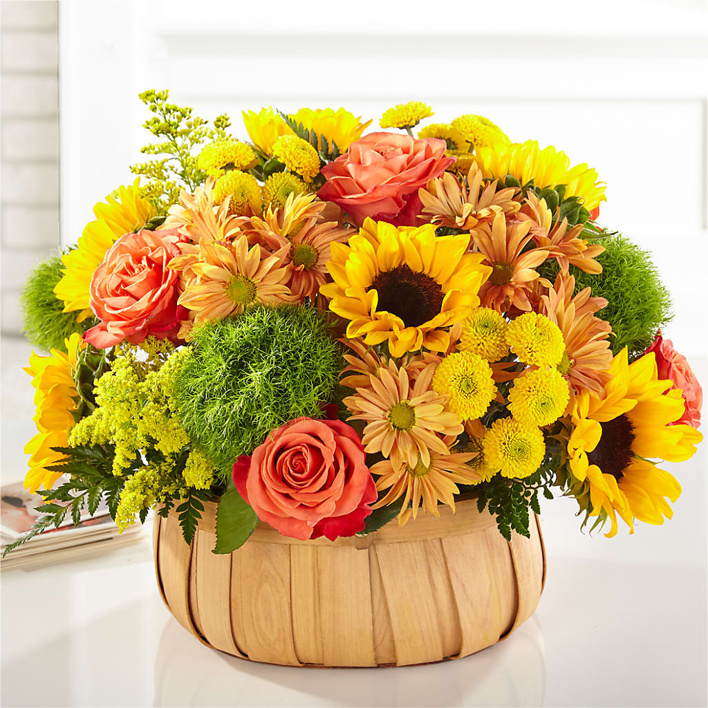 Harvest Sunflower Basket – CHESAPEAKE FLORAL & GIFTS, Chesapeake VA