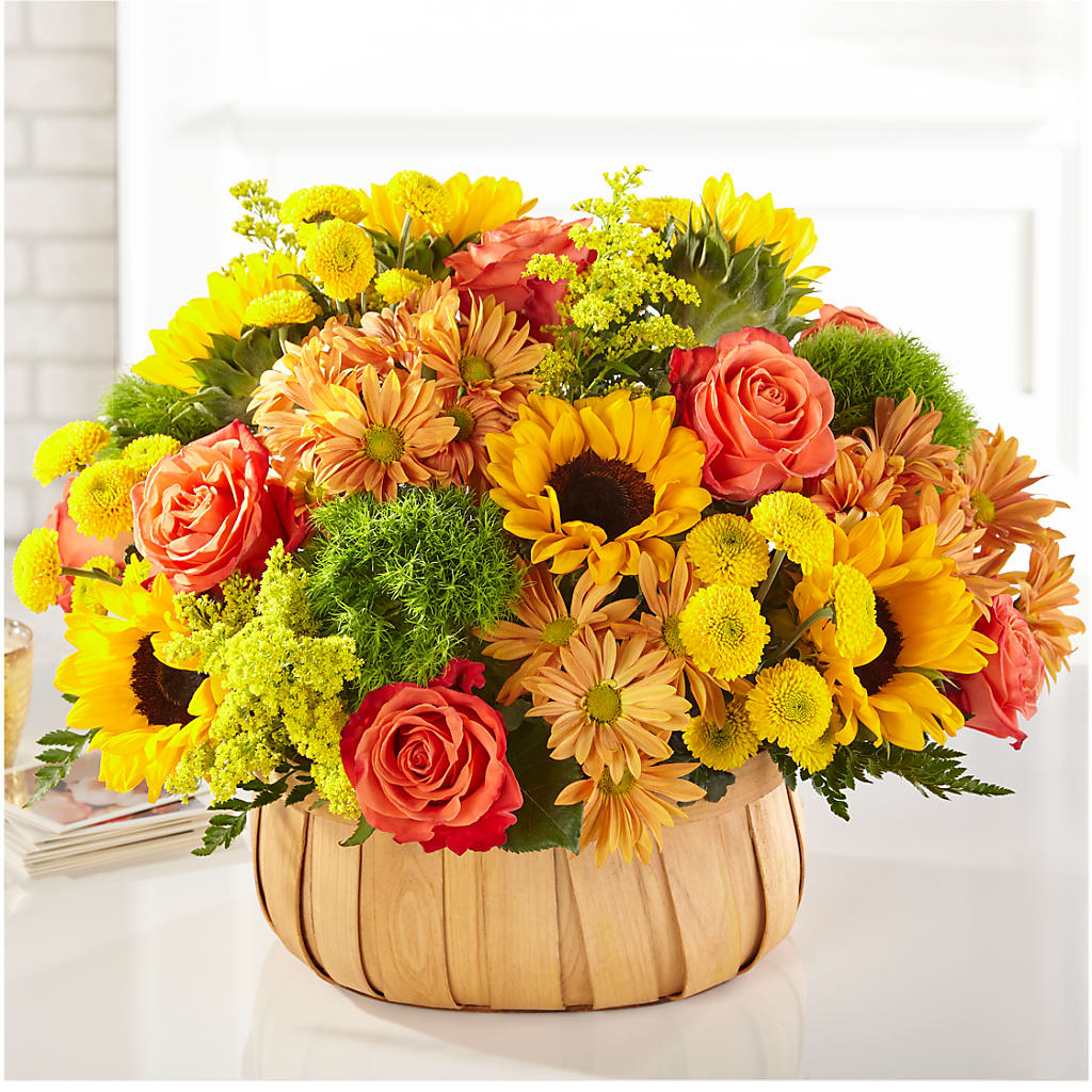 Harvest Sunflower Basket – CHESAPEAKE FLORAL & GIFTS, Chesapeake VA