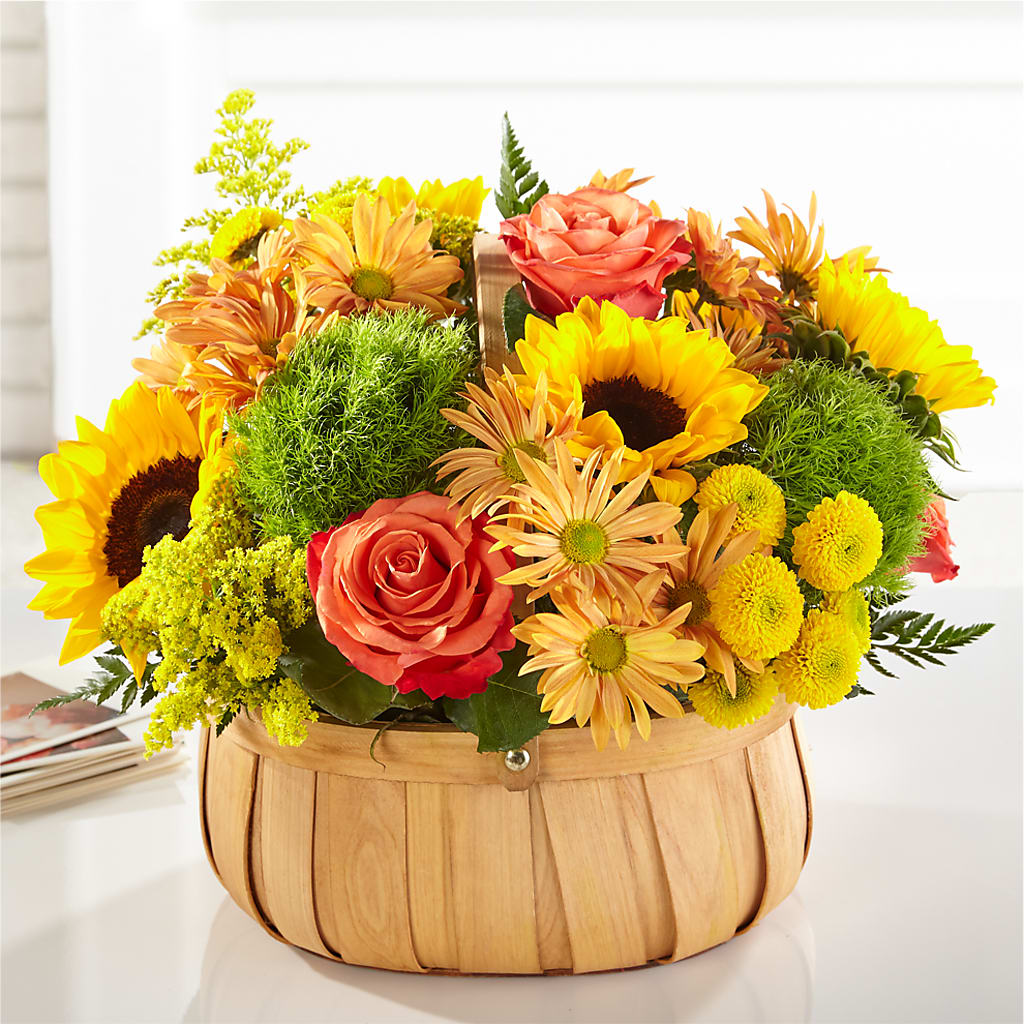 Harvest Sunflower Basket – CHESAPEAKE FLORAL & GIFTS, Chesapeake VA