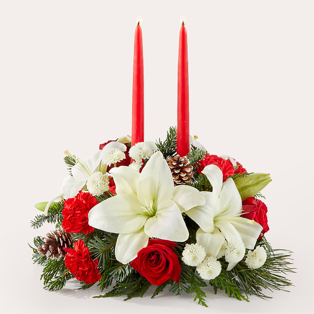 Seasonal Festivities Centerpiece – CHESAPEAKE FLORAL & GIFTS, Chesapeake VA