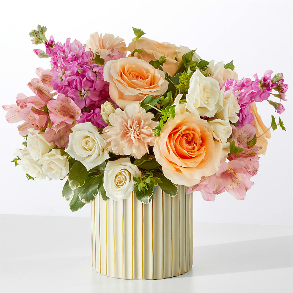 Paradise Bouquet with Ivory Vase – CHESAPEAKE FLORAL & GIFTS, Chesapeake VA
