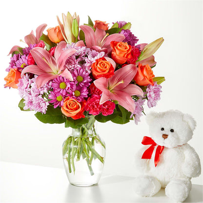 One and Only Bouquet and Bear Bundle – CHESAPEAKE FLORAL & GIFTS, Chesapeake VA