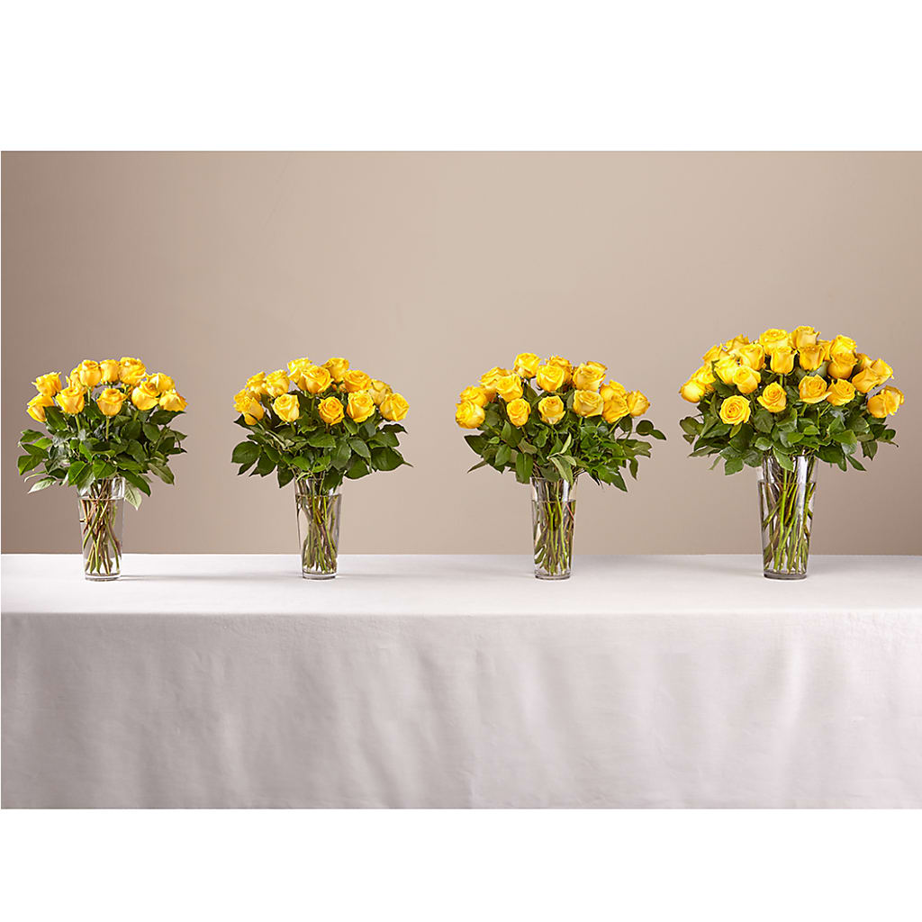 Long Stem Yellow Rose Bouquet – CHESAPEAKE FLORAL & GIFTS, Chesapeake VA