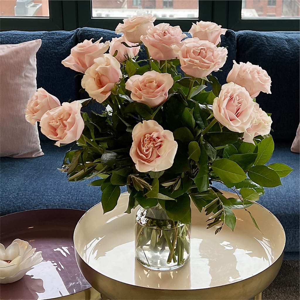 Long Stem Pink Rose Bouquet – CHESAPEAKE FLORAL & GIFTS, Chesapeake VA