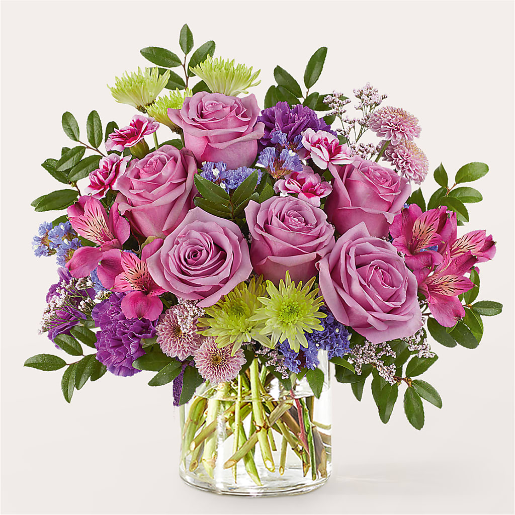 Glass Half Full Bouquet – CHESAPEAKE FLORAL & GIFTS, Chesapeake VA