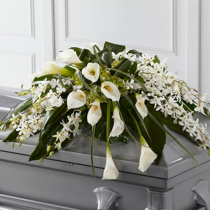 Angel Wings Casket Spray – CHESAPEAKE FLORAL & GIFTS, Chesapeake VA