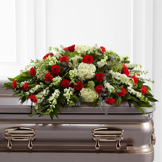 Sincerity Casket Spray – CHESAPEAKE FLORAL & GIFTS, Chesapeake VA