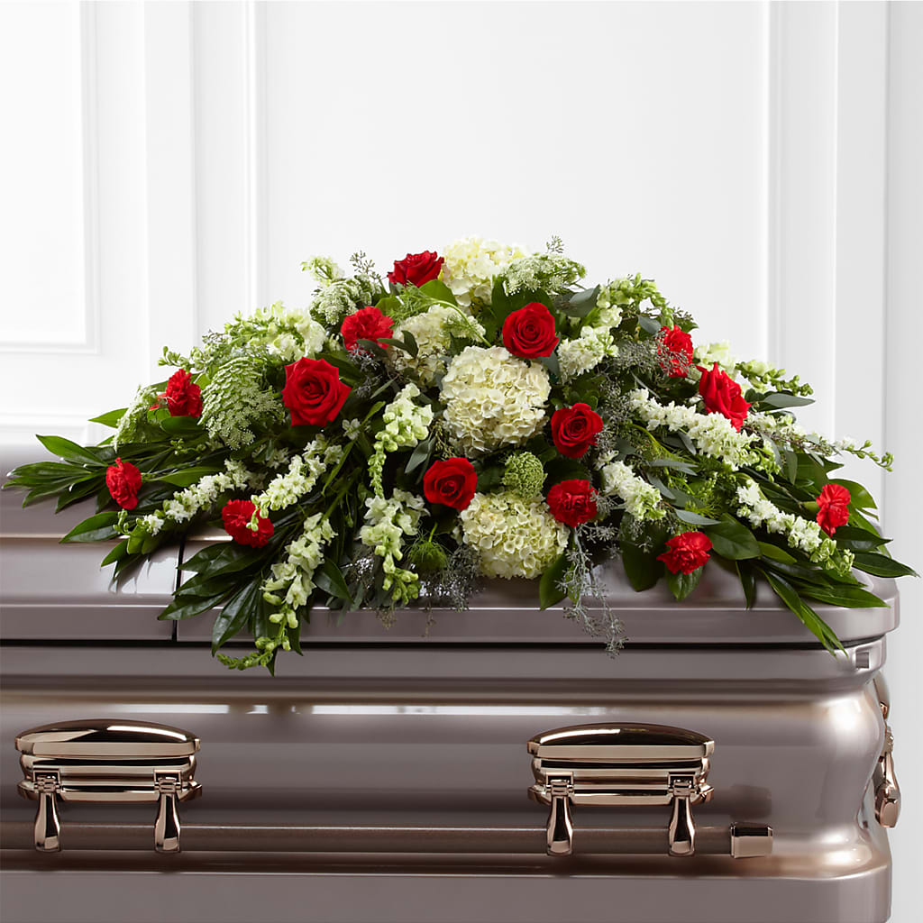 Sincerity Casket Spray – CHESAPEAKE FLORAL & GIFTS, Chesapeake VA
