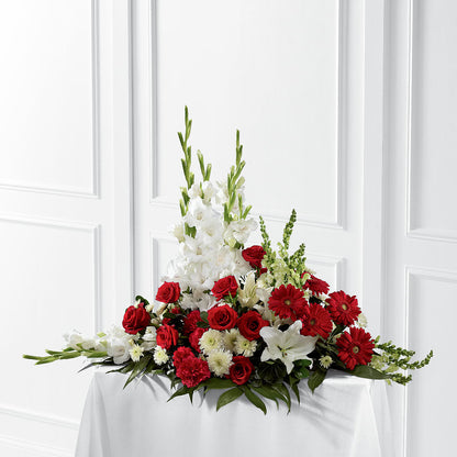 Crimson & White Arrangement – CHESAPEAKE FLORAL & GIFTS, Chesapeake VA