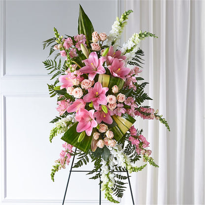 Elegant Embrace Standing Spray – CHESAPEAKE FLORAL & GIFTS, Chesapeake VA