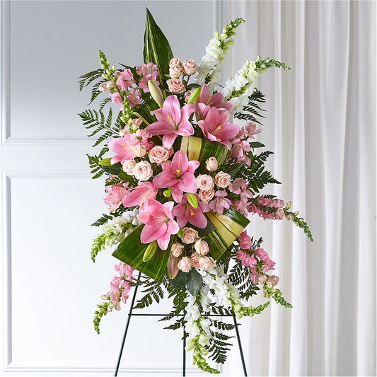 Elegant Embrace Standing Spray – CHESAPEAKE FLORAL & GIFTS, Chesapeake VA