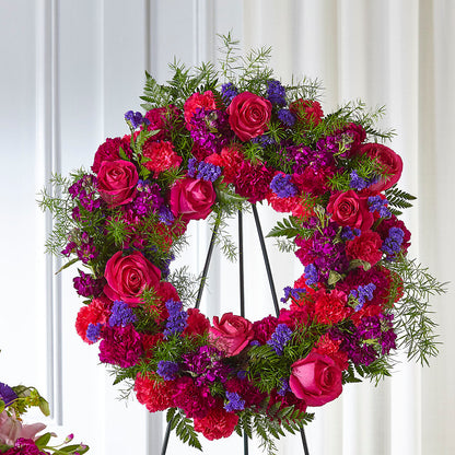 Calming Colors Wreath – CHESAPEAKE FLORAL & GIFTS, Chesapeake VA