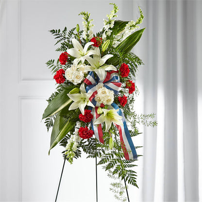 Stars of Life Standing Spray – CHESAPEAKE FLORAL & GIFTS, Chesapeake VA