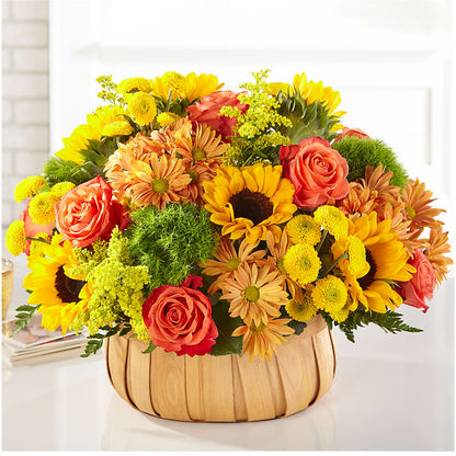 Harvest Sunflower Basket – CHESAPEAKE FLORAL & GIFTS, Chesapeake VA