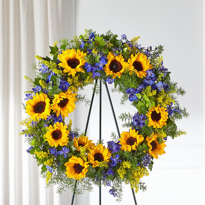 Bright Rays Wreath – CHESAPEAKE FLORAL & GIFTS, Chesapeake VA
