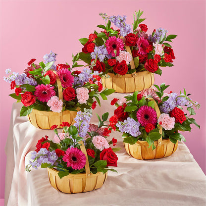 Pink Picnic Basket – CHESAPEAKE FLORAL & GIFTS, Chesapeake VA