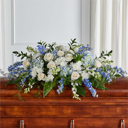 Timeless Essence Casket Spray – CHESAPEAKE FLORAL & GIFTS, Chesapeake VA