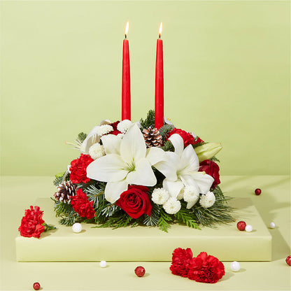 Seasonal Festivities Centerpiece – CHESAPEAKE FLORAL & GIFTS, Chesapeake VA