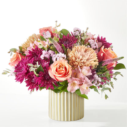 Berry Cobbler Bouquet with Ivory Vase – CHESAPEAKE FLORAL & GIFTS, Chesapeake VA