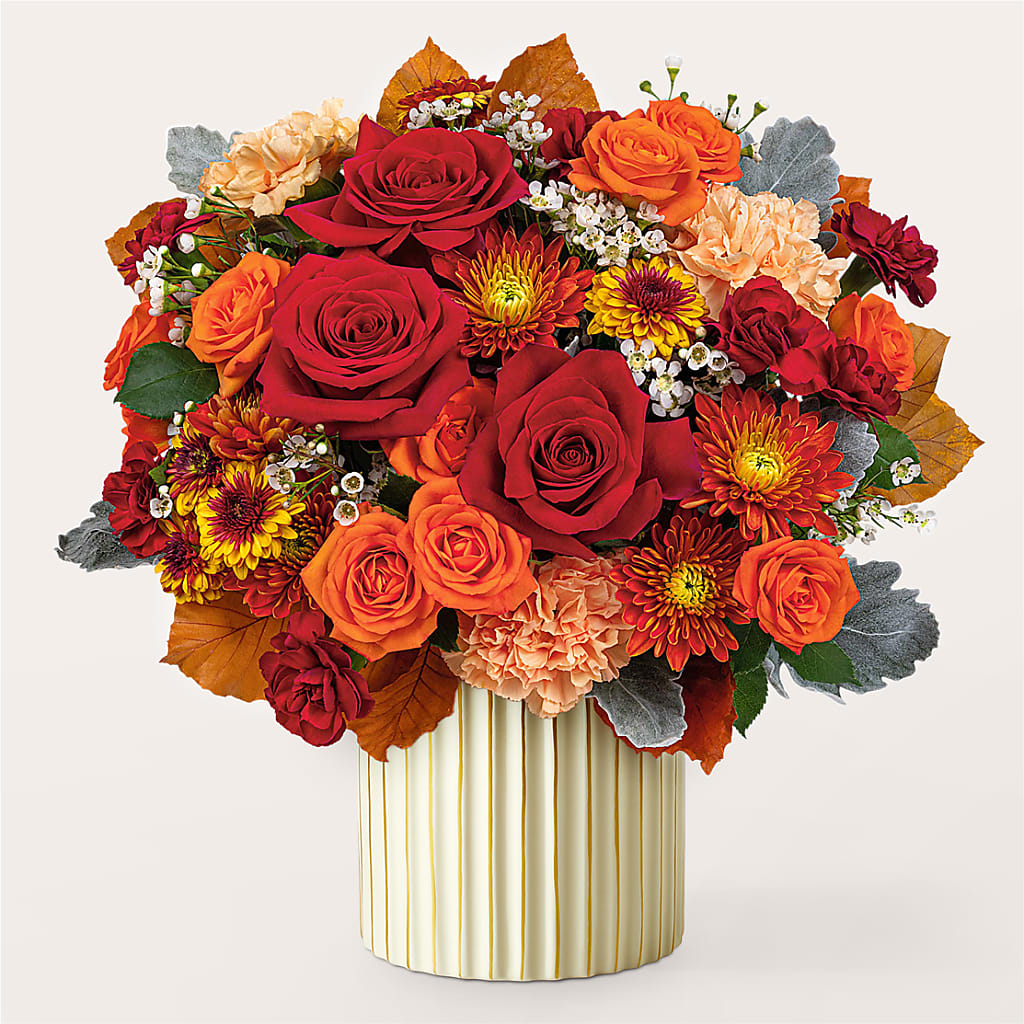 Merlot Bouquet with Ivory Vase – CHESAPEAKE FLORAL & GIFTS, Chesapeake VA