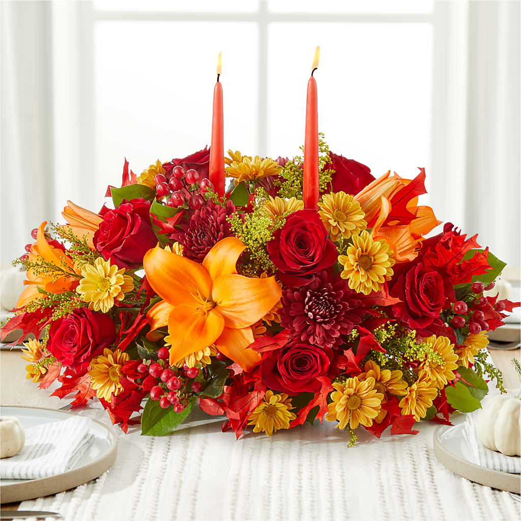 Autumn's Embrace Centerpiece – CHESAPEAKE FLORAL & GIFTS, Chesapeake VA