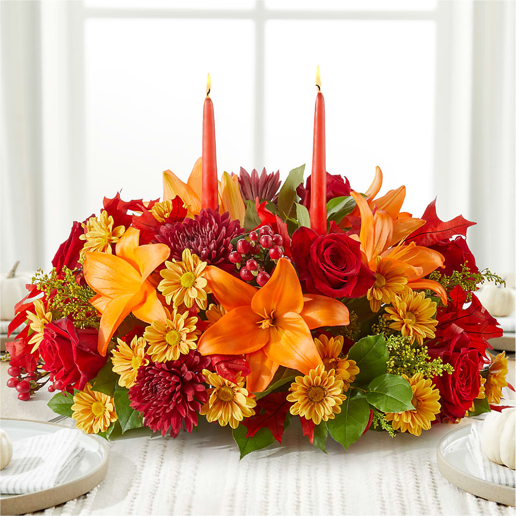Autumn's Embrace Centerpiece – CHESAPEAKE FLORAL & GIFTS, Chesapeake VA