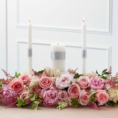 Worldwide Romance Unity Candle Arrangement – CHESAPEAKE FLORAL & GIFTS, Chesapeake VA